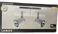 Lampada da soffitto 2 faretti 50 W lampadario bianco luci Lanos Brilliant