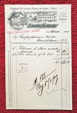 7166-TREVISO, FATTURA DITTA DOMENICO RUBINATO, MOBILI IN LEGNO E FERRO, 1905