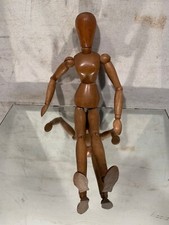 Piccolo Manichino Donna In Legno Vintage 