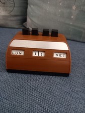 Vintage Calendario Perpetuo da Scrivania Tavolo plastica Modernariato Design 