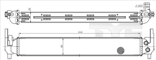 Tyc 737 0070 radiatore - tyc,