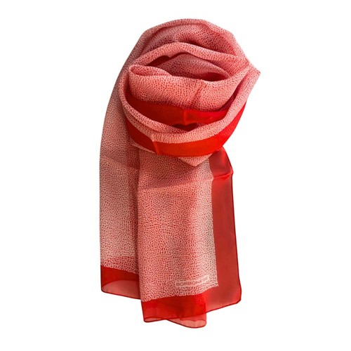 Sciarpa donna seta rossa