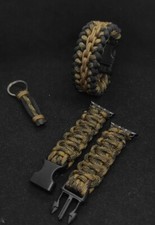 Kit Paracord / bracciale + cinturino Apple + portachiavi  survival EDC Military