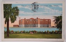 Cartolina Florida primi '900 Tampa Hospital Davis Island Palm 