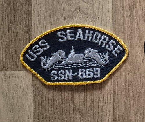 Navy patch uss seahorse - us,
