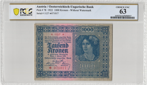 Pick 1922 austria kronen - austria,
