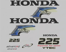 Adesivi motore marino fuoribordo Honda 225 cv four stroke gommone barca stickers