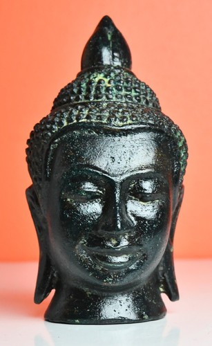 Serene buddha head sculpture - buddha,