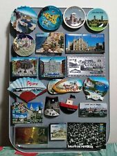 Lotto 20 calamite frigo ITALIA MAGNETI Milano Pescara Ischia Sulmona Pioppi ecc.