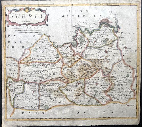 Surrey map robert morden - surrey,