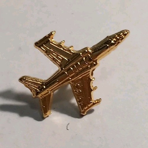 Spilla pin dorata aereo jet - dorata,