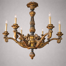 Lampadario in legno veneziano