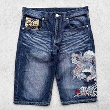 Jeans corti da uomo in denim