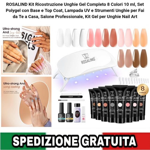 Kit ricostruzione unghie gel - gel, 8