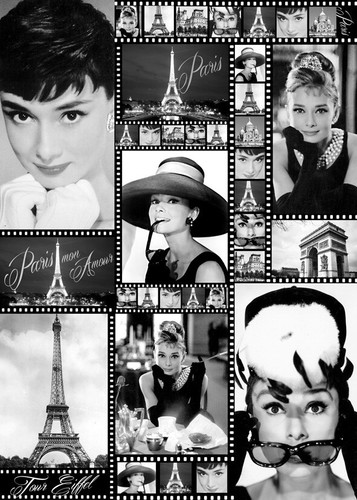 Carta decoupage audrey - decoupage,