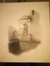 Gideon Matthews Fidler disegno originale 1893 firmato