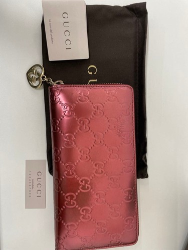 Gucci portafoglio lungo rosa - portafoglio,