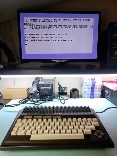 Commodore plus 4 - plus/4, keyboard