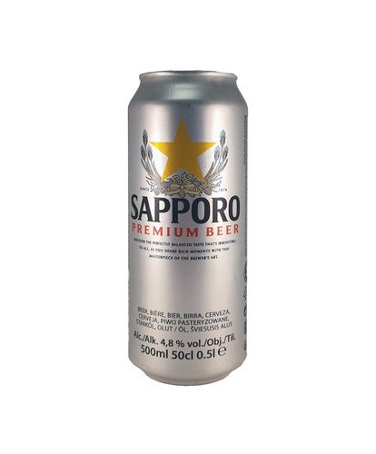 Birra sapporo lattina 500 - sapporo,