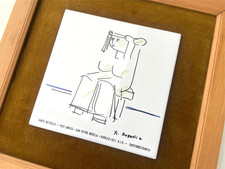 XANTE BATTAGLIA Opera Serigrafica su Ceramica d' Arte