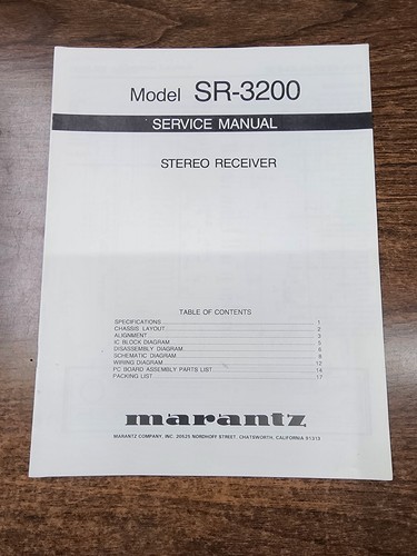 Manuale servizio marantz - servizio,