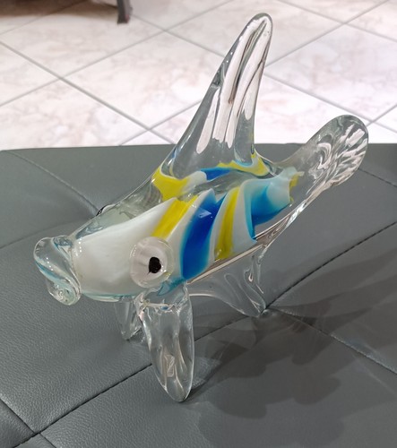 Rara statuetta pesce vetro - pesce, in