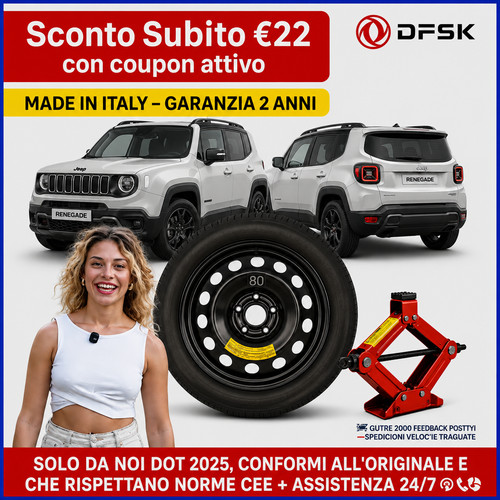 Ruotino scorta kit jeep - scorta,
