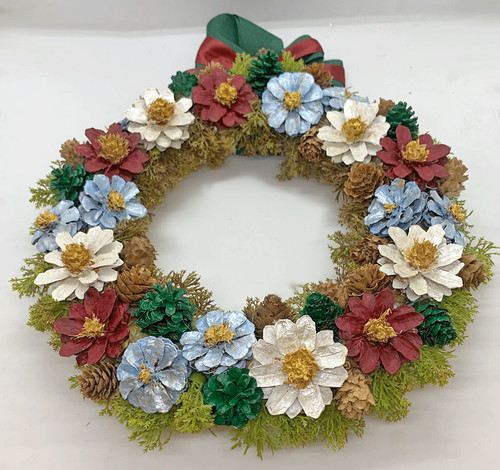 Ghirlanda fiori pigne 112 - pigne,