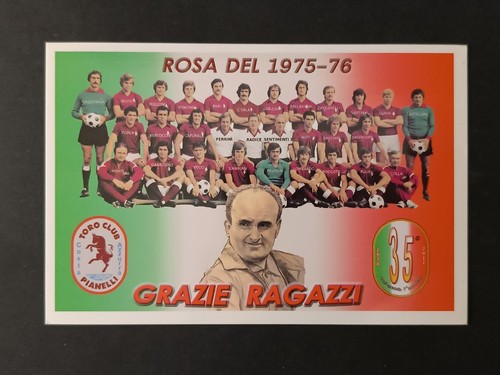 Cartolina rosa torino - rosa, calcio