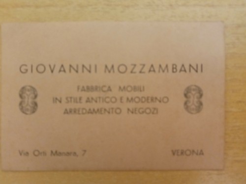 Vecchio biglietto giovanni - biglietto,