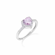 Anello Cuore dell'Oceano Rosa