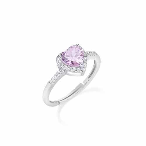 Anello cuore dell oceano - anello, rosa