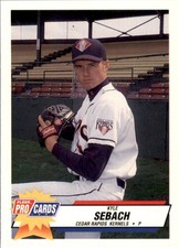 1993 Cedar Rapids Kernels Fleer/ProCards 1735 Kyle Sebach Santee California Card