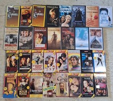 VHS film videocassette lotto stock 31 pezzi vario genere vintage