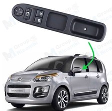 Citroen C3 Picasso Pulsantiera Interruttori Alzacristalli Retrovisori Sinistra