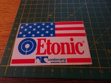 ADESIVO STICKER kleber vintage bandiera americana etonic condorcamp