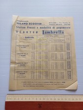Innocenti Lambretta listino