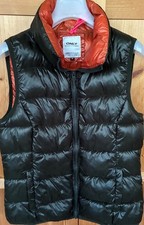 Piumino donna Only, smanicato, col. verdone con interno arancione, tg M, nuovo