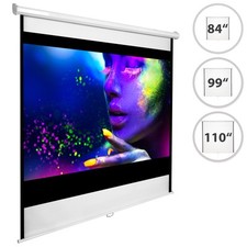 Schermo Proiezione 84" 99" 110" Home Cinema Videoproiettore Montabile Parete
