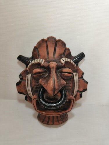 Maschera tribale argilla - maschera, in