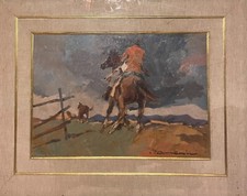 Qadro olio su tela antico autore Carlo Domenici