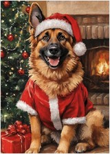 Puzzle pastore tedesco Babbo Natale 300/500/1000 pezzi