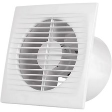 ASPIRATORE DA MURO PER FINESTRA VENTILATORE VENTOLA ASPIRA FUMO ODORI BAGNO 15W