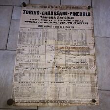 MANIFESTO CON ORARIO DEL 1914