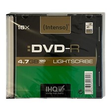 DVD INTENSO Lightscribe - R 4,7 GB 120 min. DVD-R grezzo 1 pezzo nuovo e confezione originale