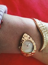 orologio donna roberto Cavalli serpente dorato usato pochissimo 