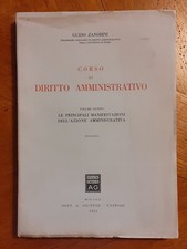 Corso di DIRITTO AMMINISTRATIVO - Vol. Quinto - G. Zanobini  1952  Giuffrè !!