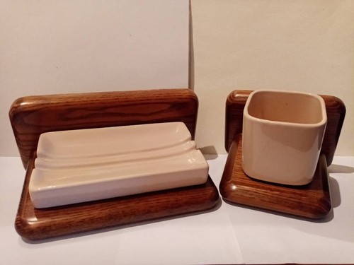 Set accessori bagno vintage - set,