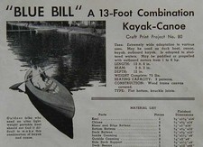 Canoa kayak 13' 1940 come