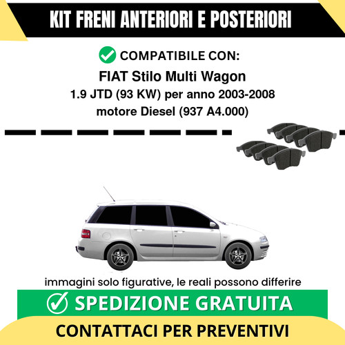 Pastiglie freno ant post - freno, +